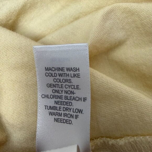 Pure J Jill XL Boat Neck Layered Tunic Butter Yellow 3/4 Sleeve Cotton Modal - Picture 8 of 11